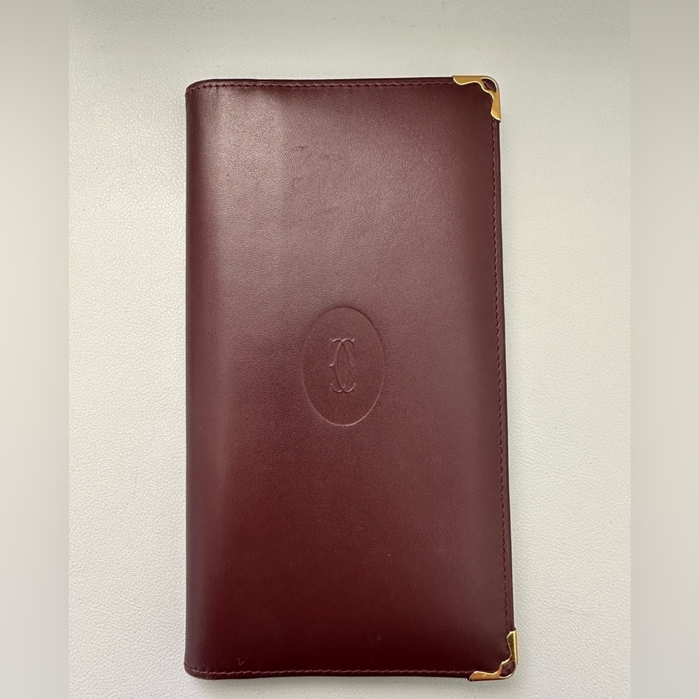 Must De Cartier Leather Bifold Long Wallet - Picture 11 of 13